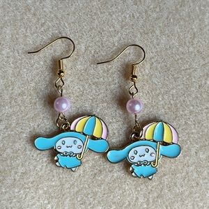 *3 for $20* Cinnamoroll With Umbrella Beaded Dangle Earrings